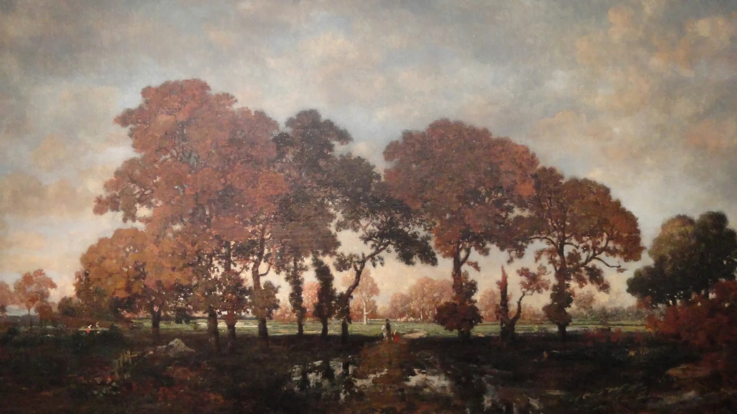 After the Rain by Theodore Rousseau, undated - Corcoran Gallery of Art - DSC01316, landscape painting by Théodore Rousseau.