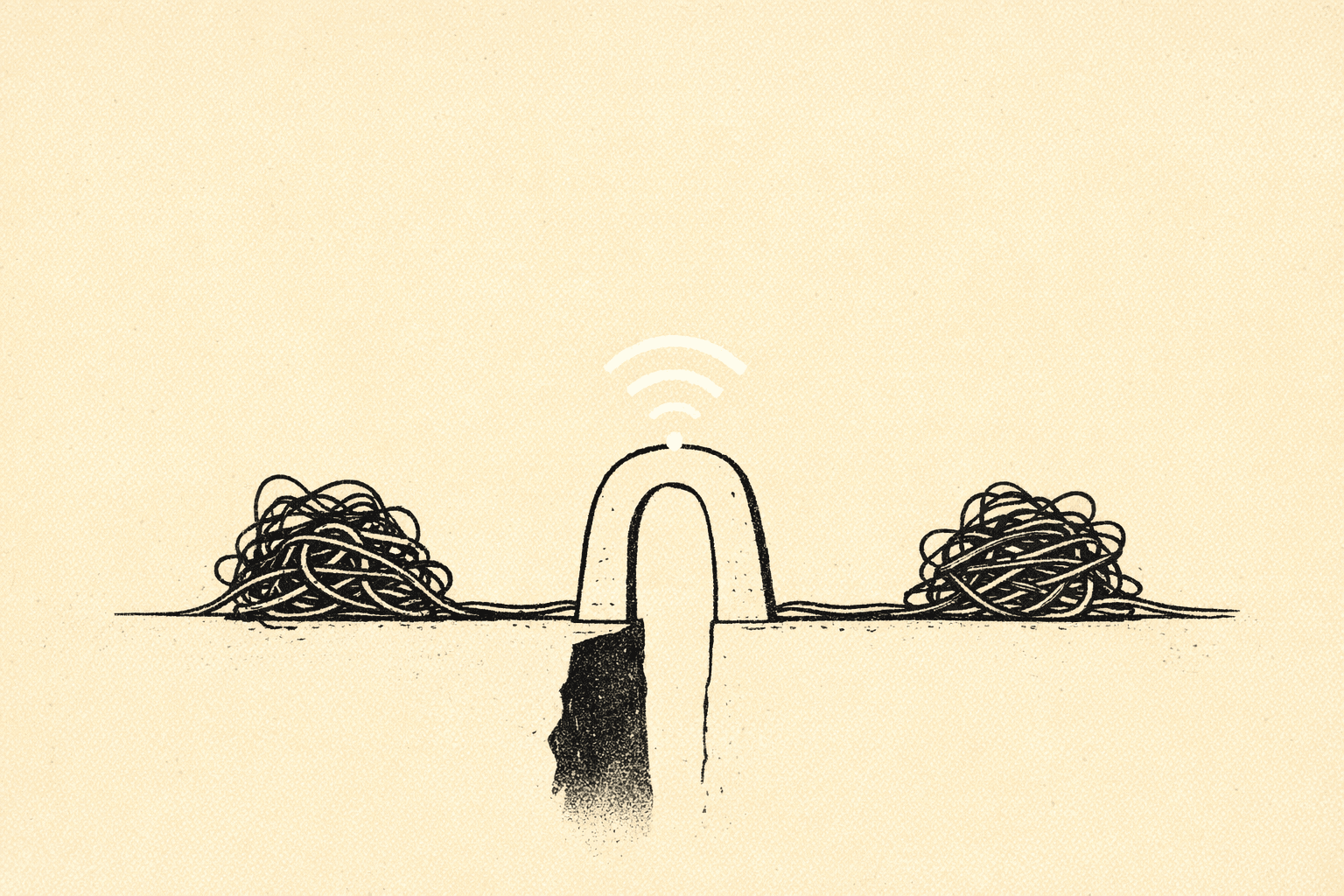 Editorial illustration for Clean Up Agent-Written Code. Agent-written code often lands in a usable state, not a finished one.