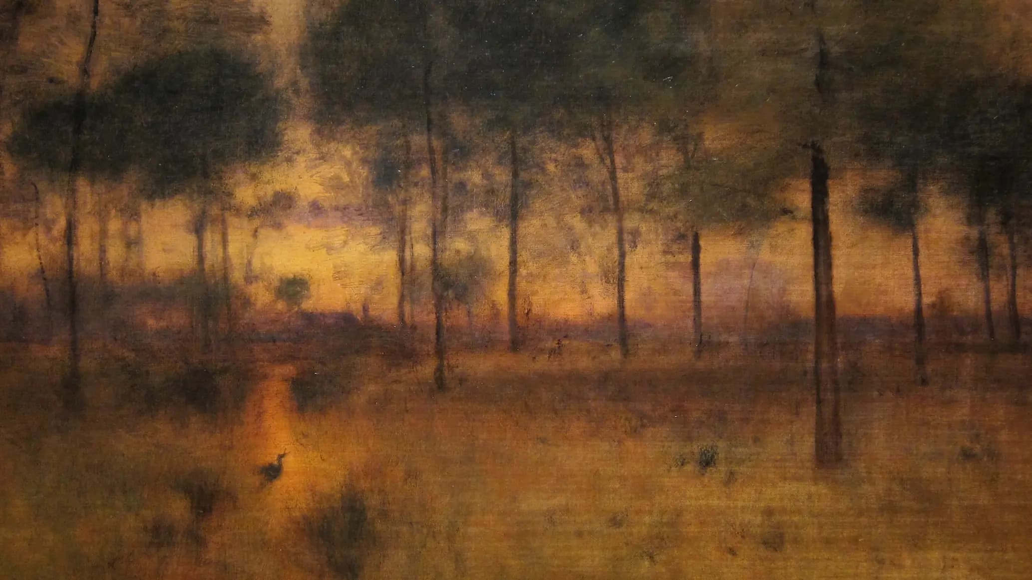 Chicago art inst innes heron, landscape painting by George Inness (1893).