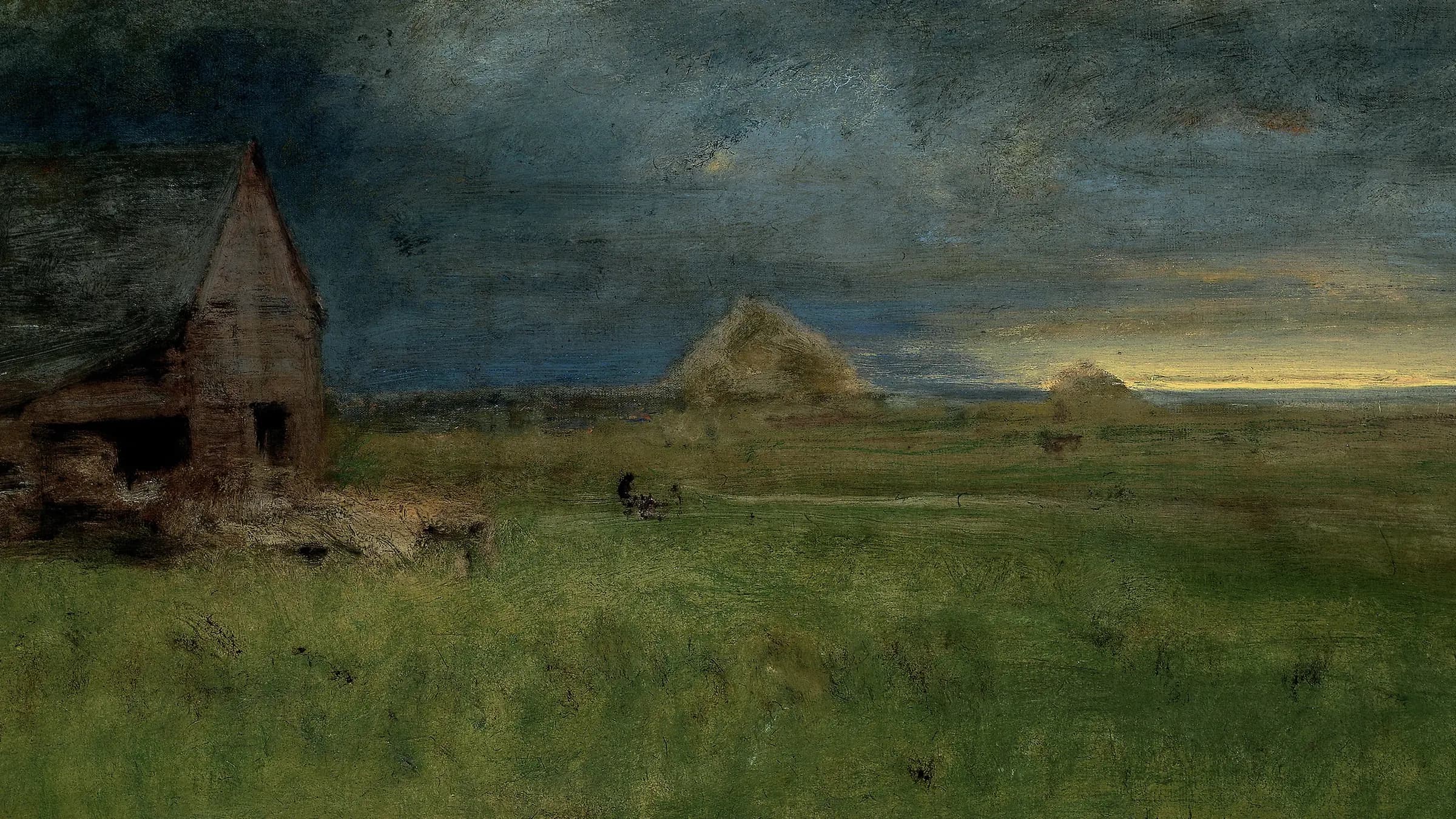 The Lonely Farm, Nantucket, landscape painting by George Inness (1892).