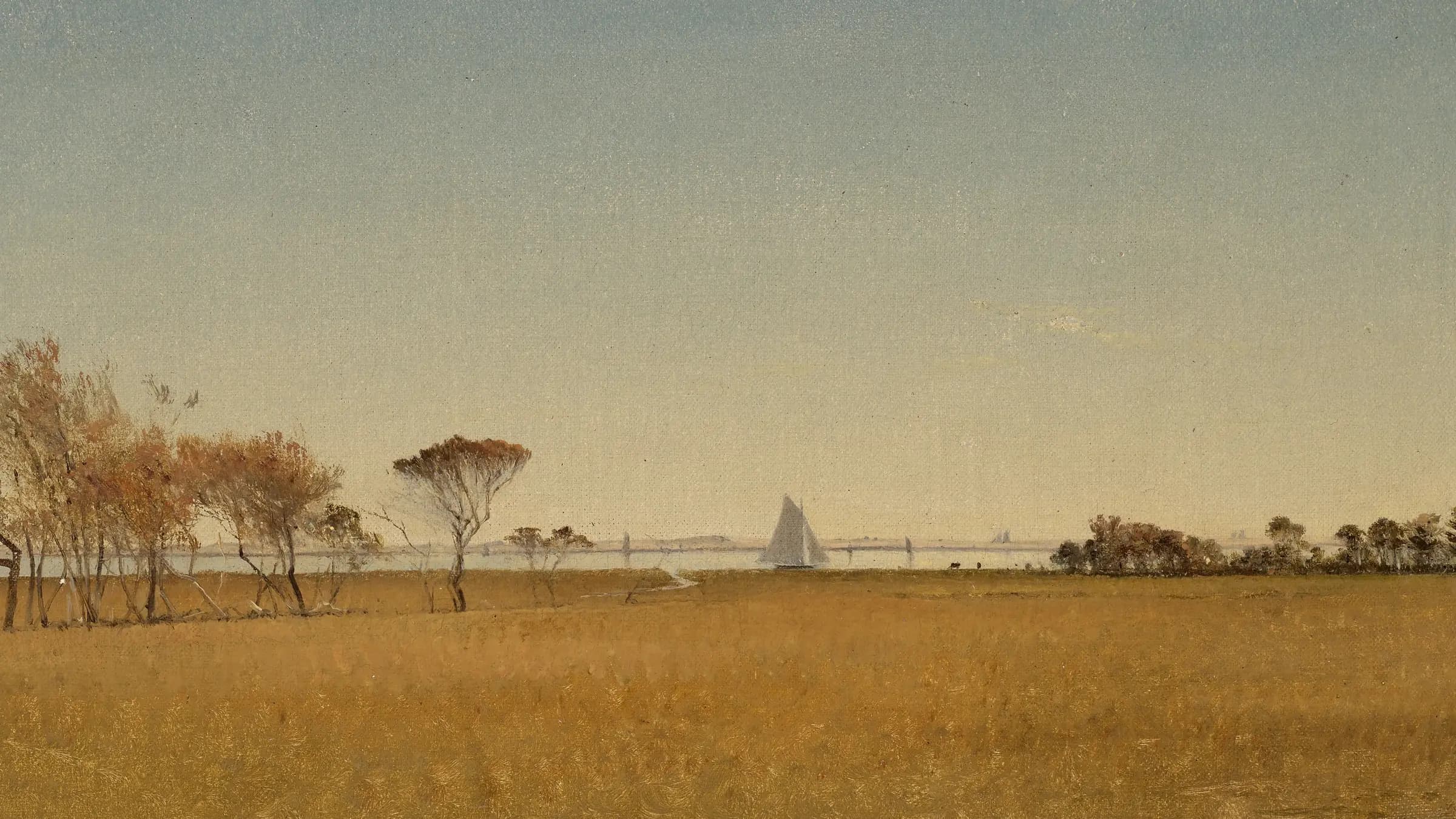 Long Island, landscape painting by John Frederick Kensett (1866).