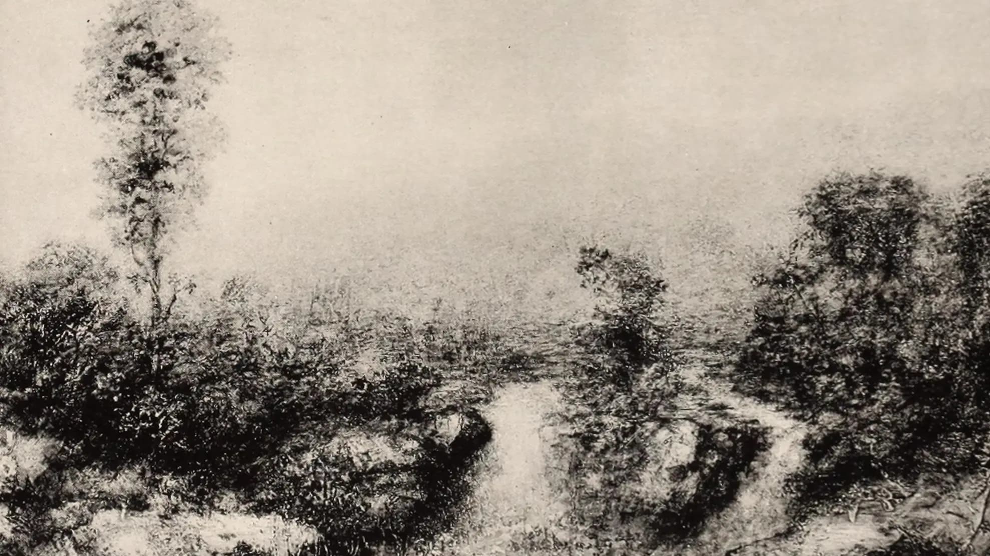 The Heron, landscape painting by George Inness (1893).