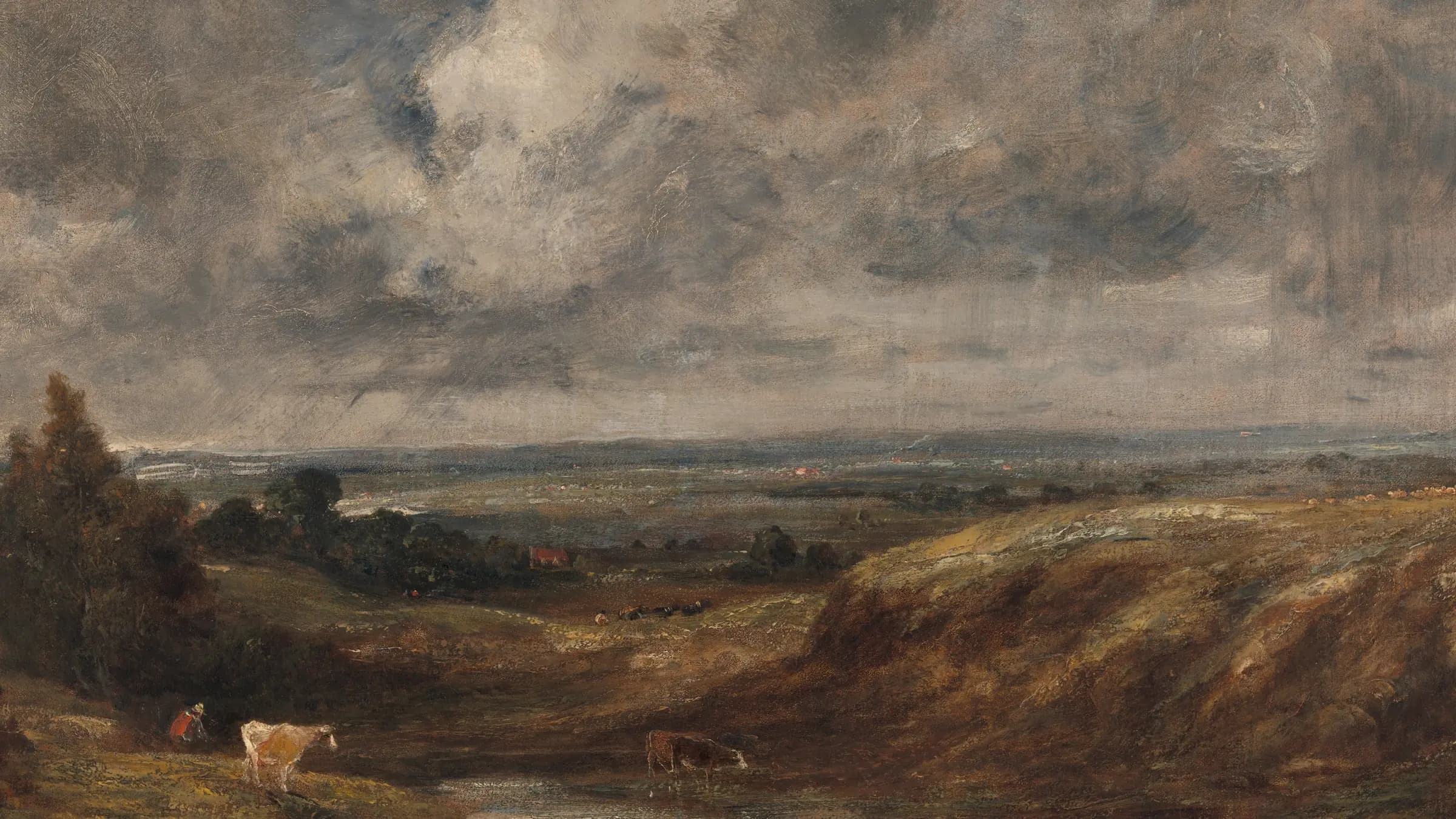 Hampstead Heath, landscape painting by John Constable (1825).