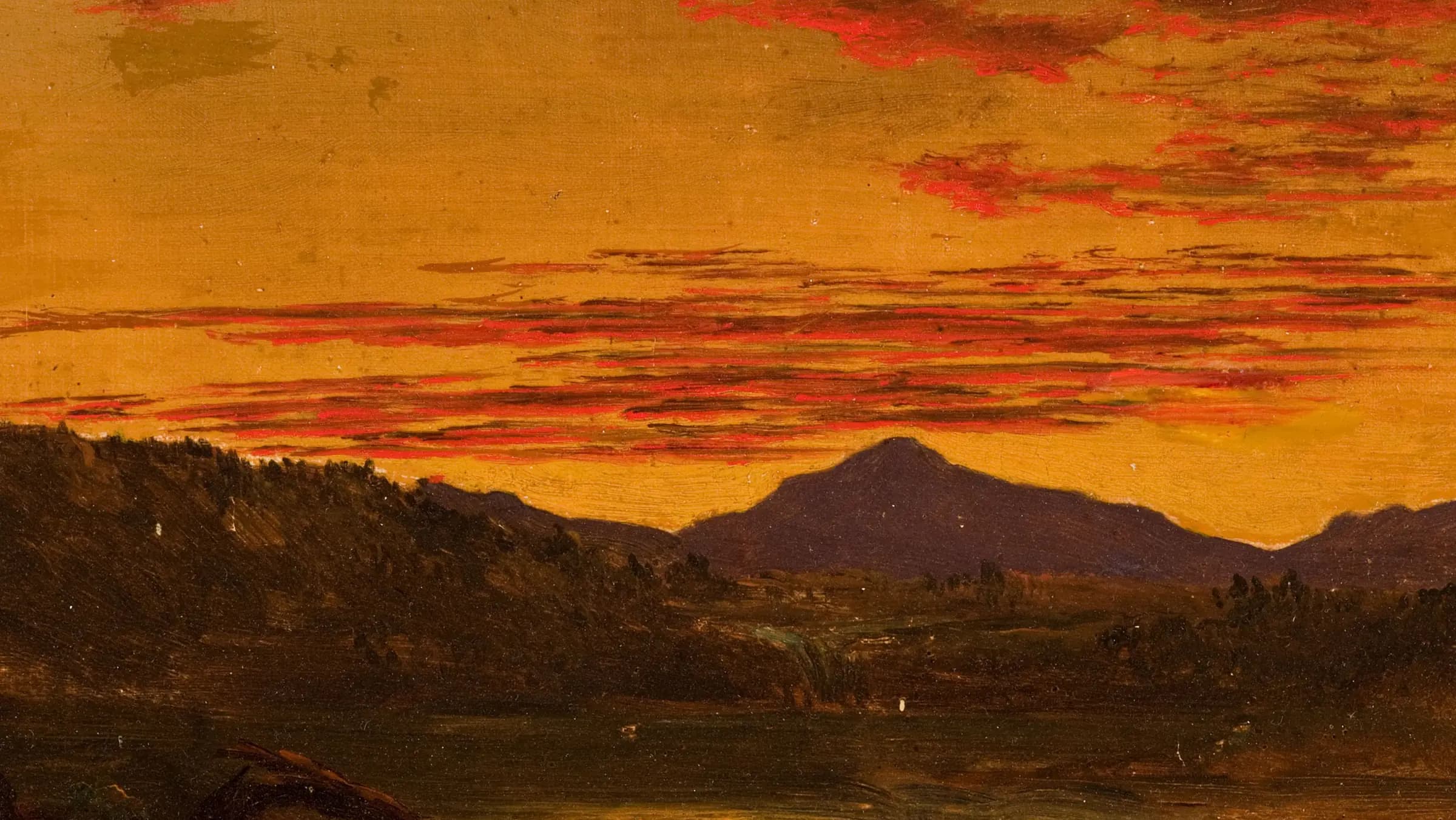 Landscape by John F. Kensett, Reynolda House Museum, landscape painting by John Frederick Kensett.