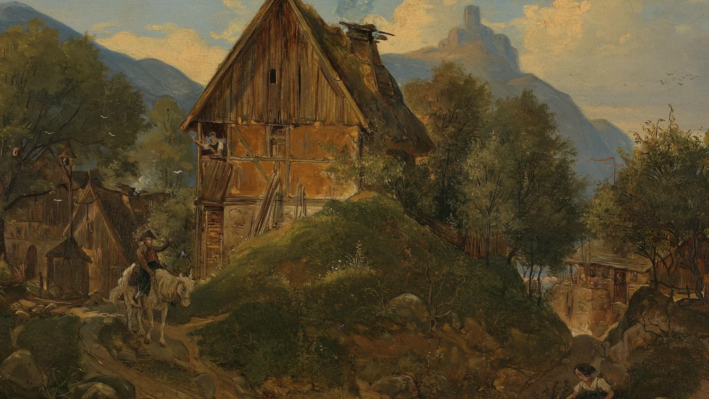 Painting, landscape painting by Ludwig Richter (1803).