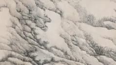 Snow Coloring the World White, landscape painting by Fa Ruozhen (1690).
