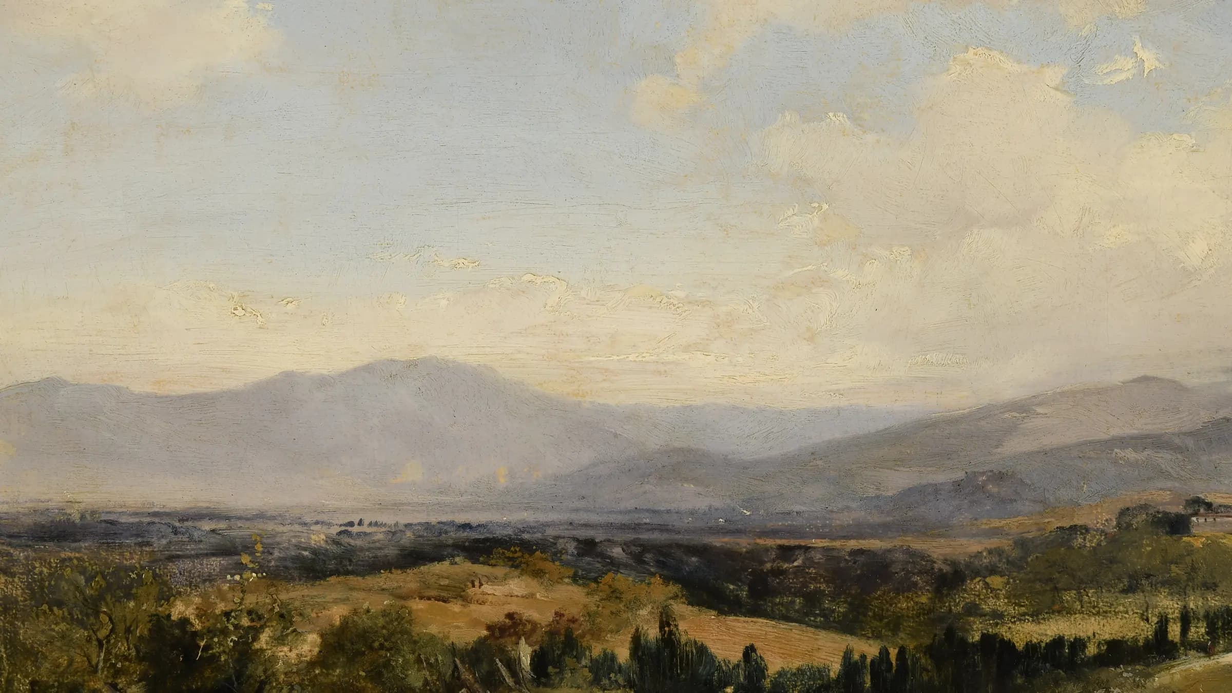 L'espace, landscape painting by Richard Parkes Bonington (1826).