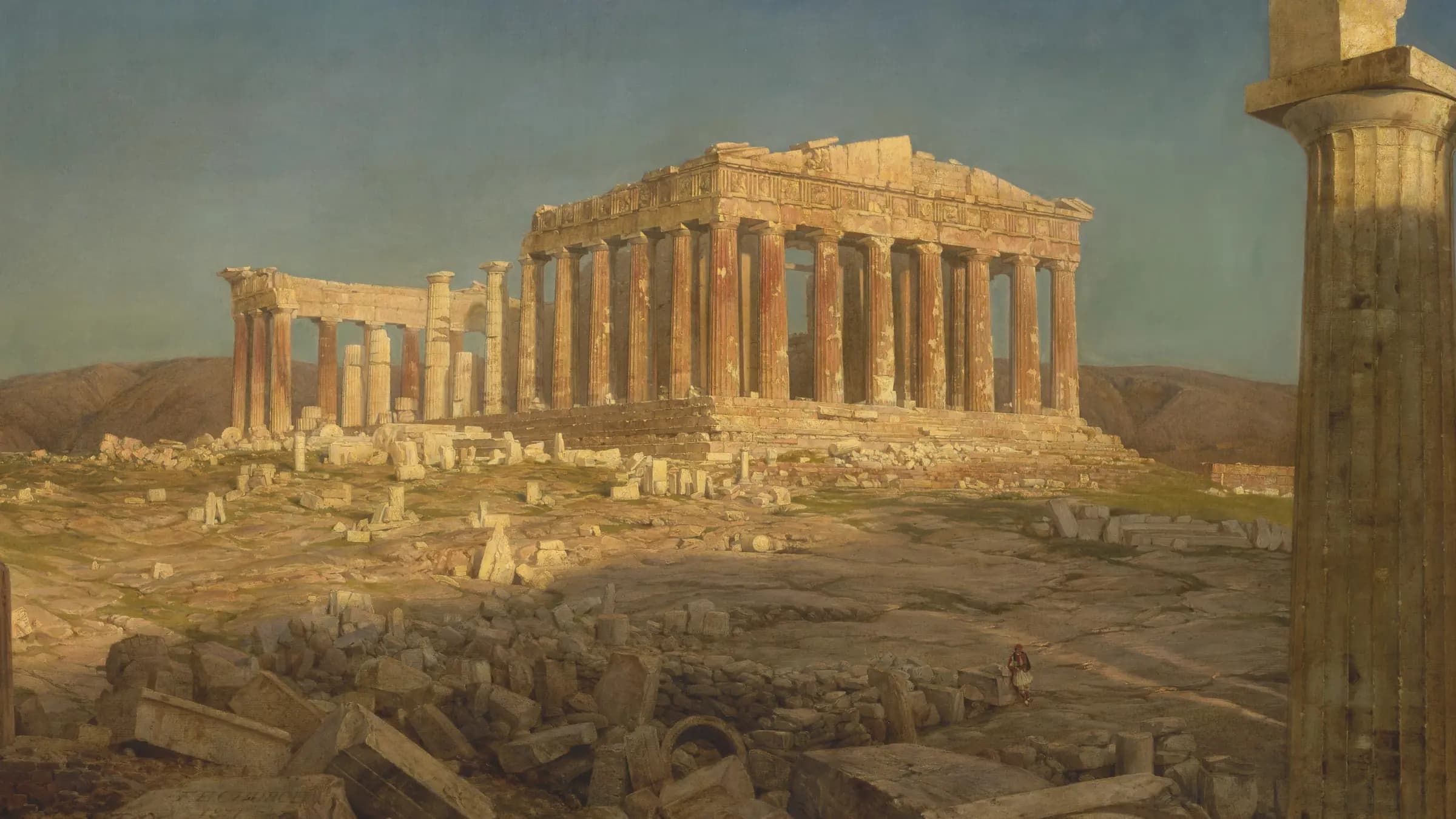The Parthenon, landscape painting by Frederic Edwin Church (1871).