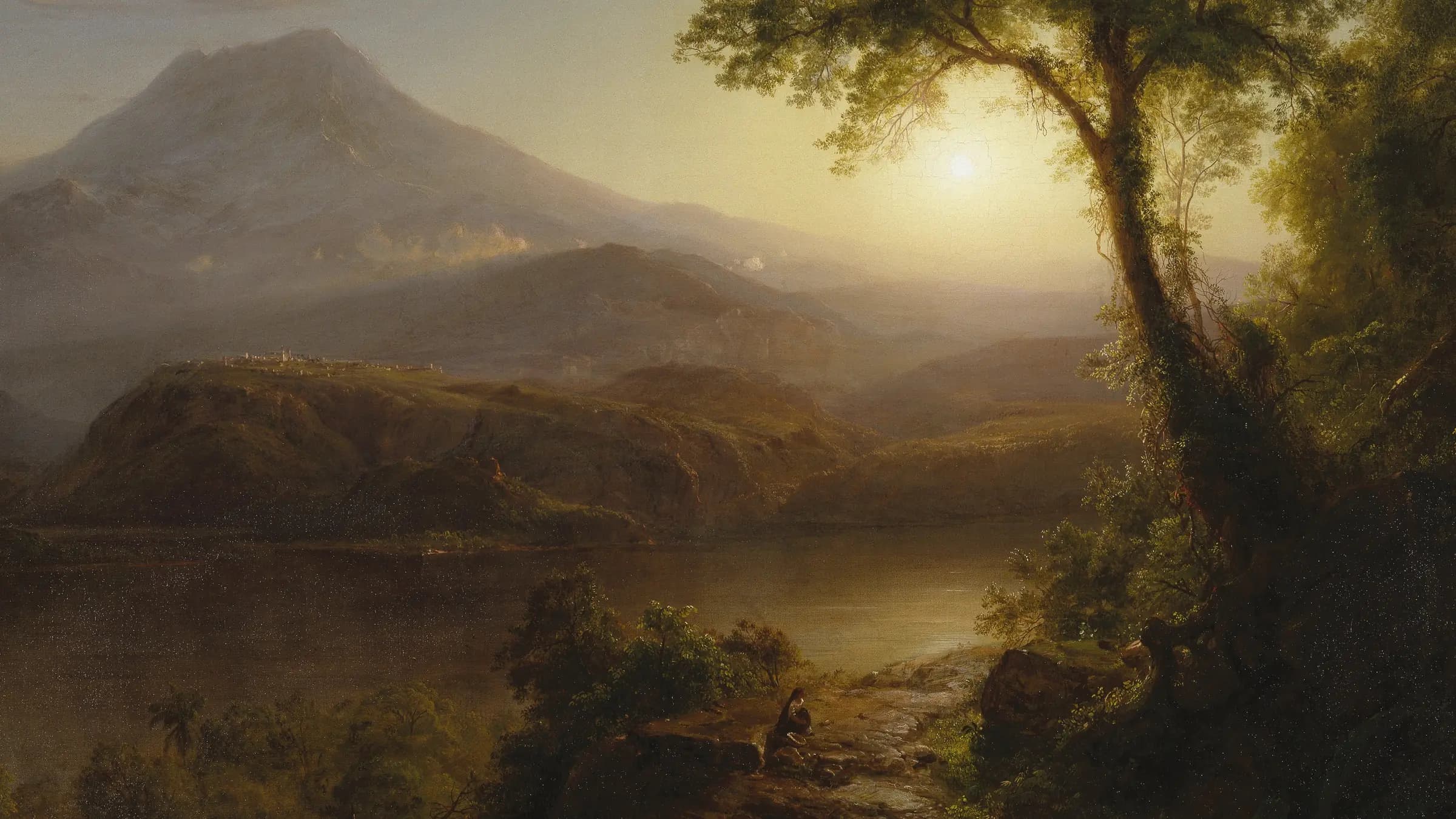 Tropical Scenery, landscape painting by Frederic Edwin Church (1873).