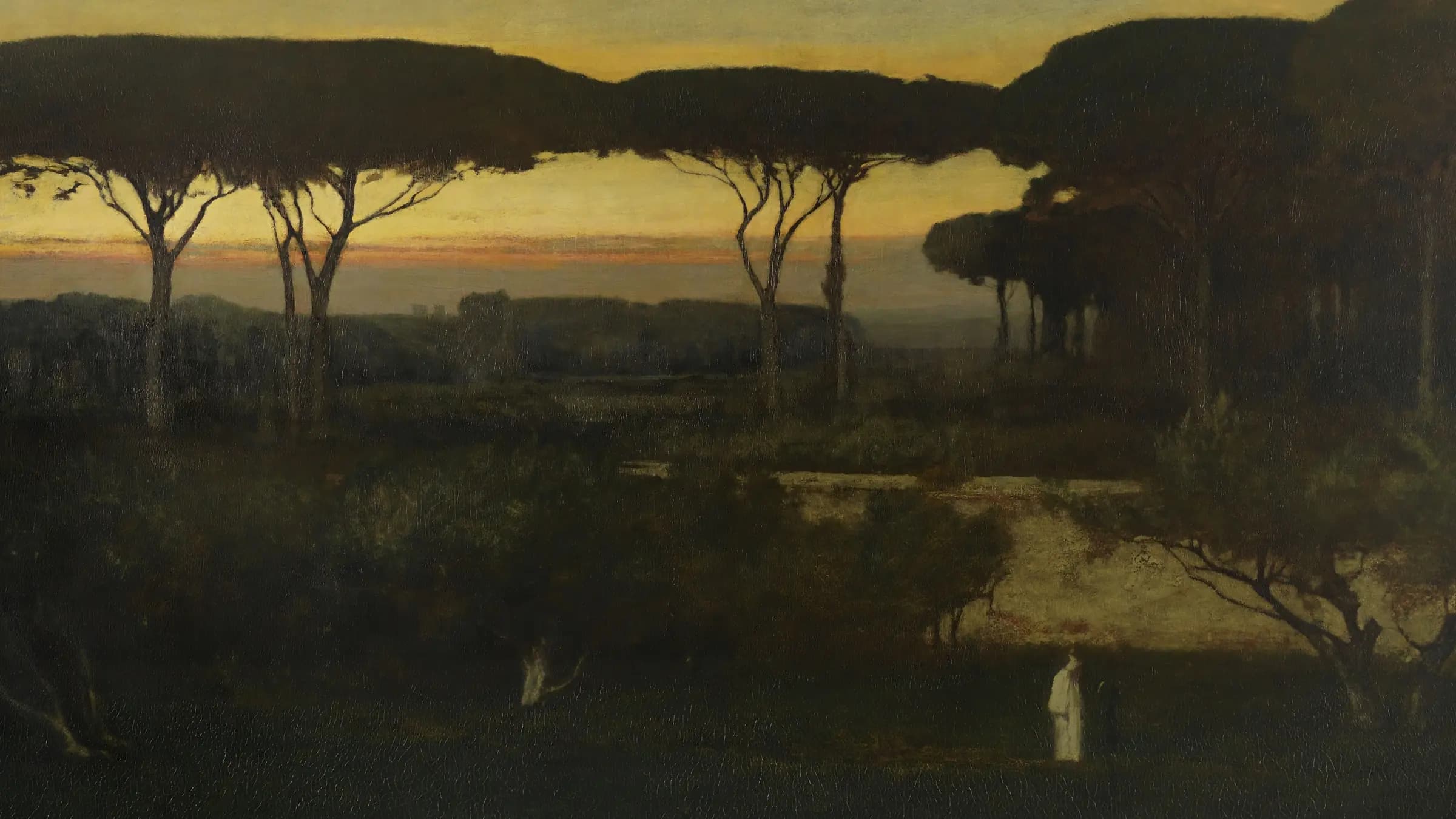 The Monk, landscape painting by George Inness (1873).