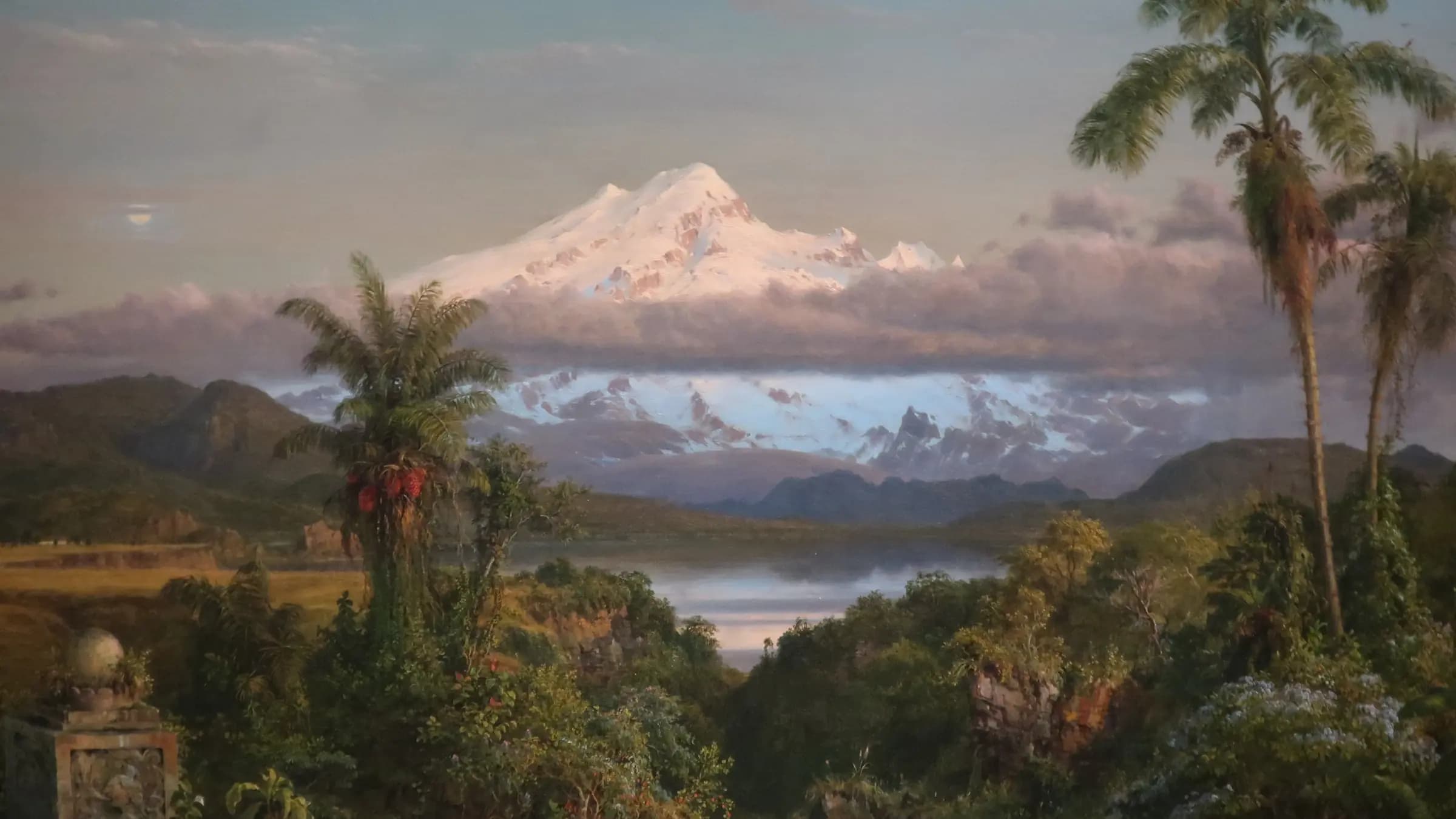 Cayambe by Frederic Edwin Church, New York Historical Society, landscape painting by Frederic Edwin Church (1862).