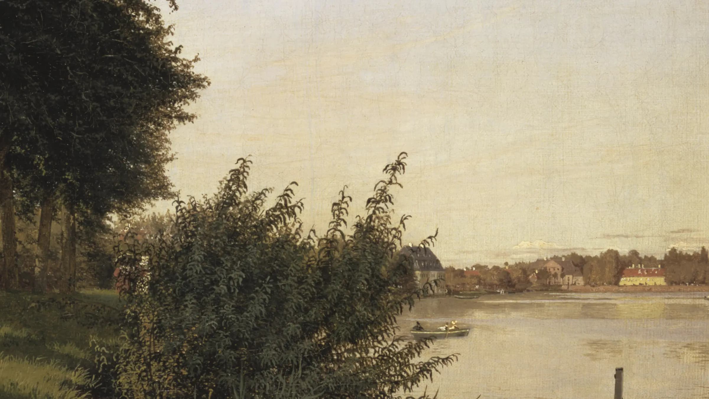 Dosseringen seen toward Österbro, landscape painting by Christen Købke (1836).